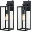 18 Inch Outdoor Wall Light Dusk to Dawn - 2 Pack Porch Lanterns