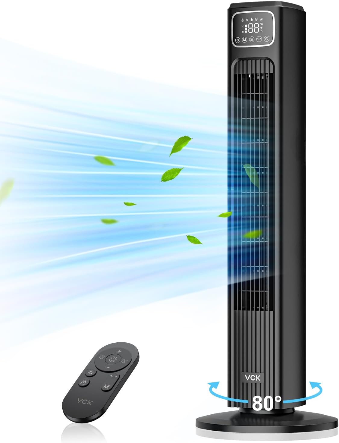 Tower Fan with Remote Control for Quiet and Efficient Cooling