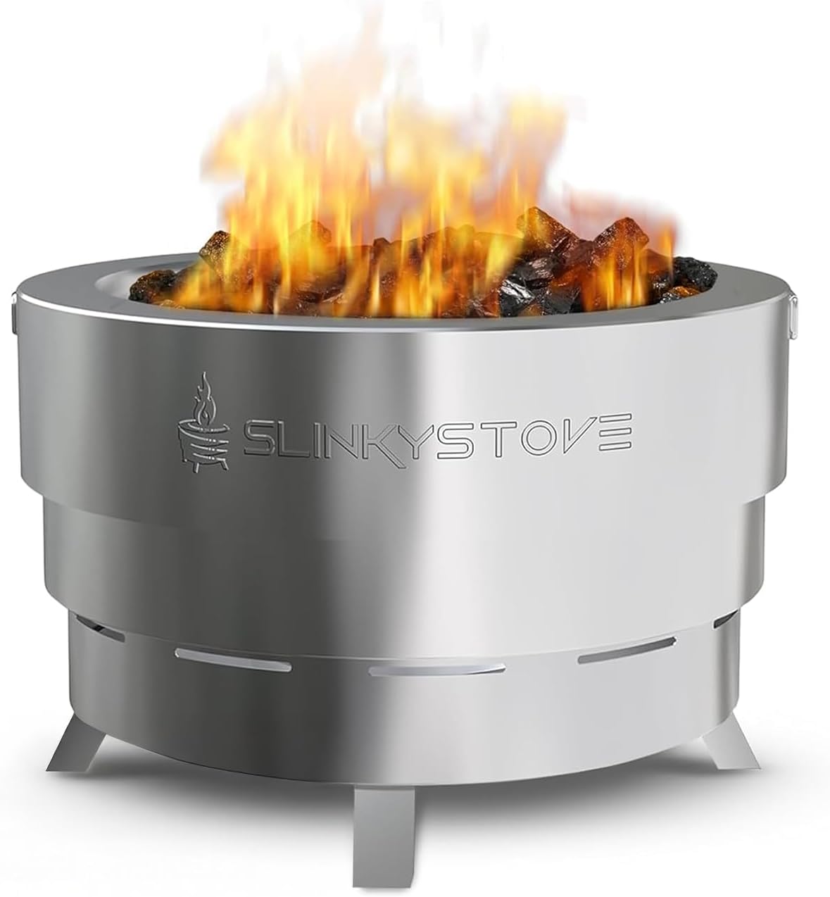 Slinky Stove Smokeless Fire Pit - Portable 23-Inch Design