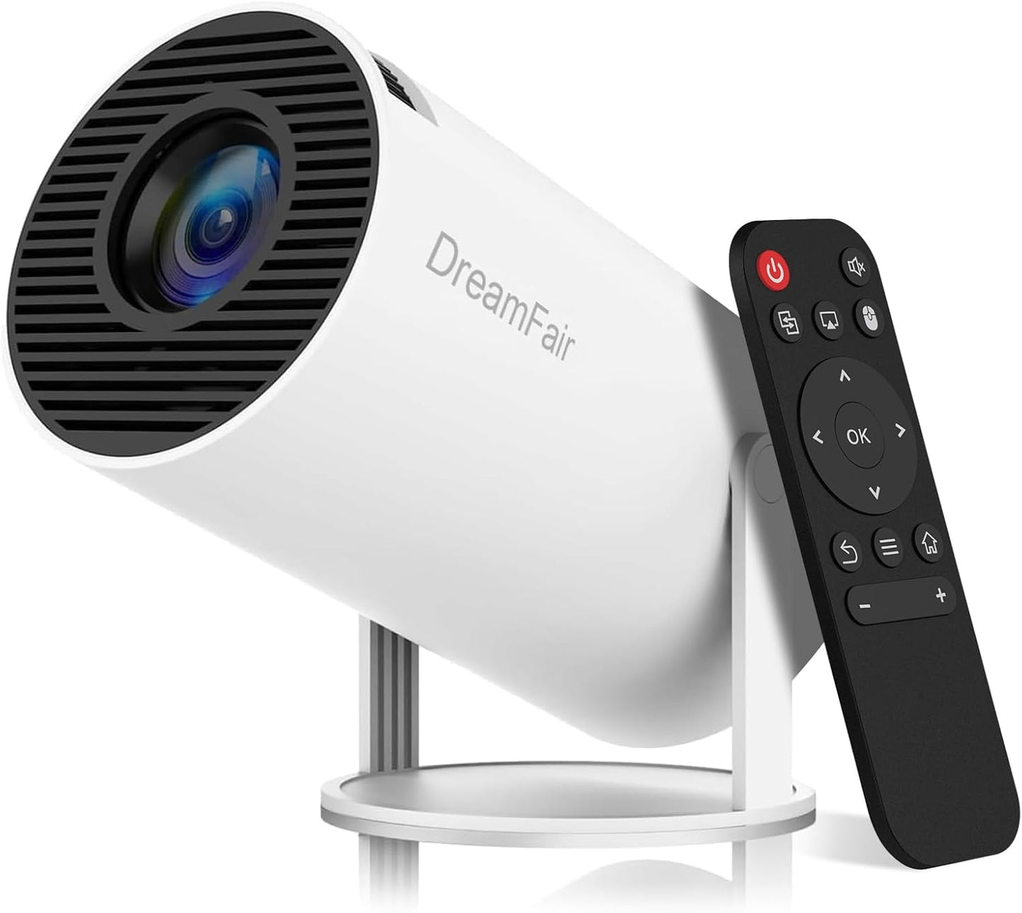 Mini Projector with 4K Support and Dual Band WiFi for Home Use