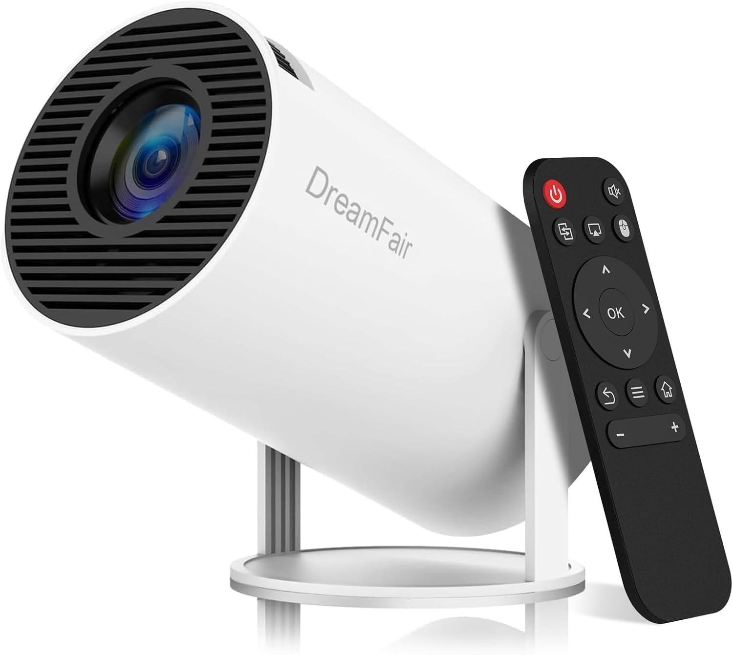 Mini Projector with 4K Support and Dual Band WiFi for Home Use