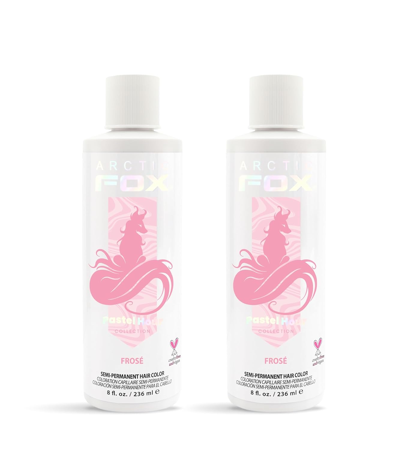 Vibrant Pastel Pink Hair Dye for All Hair Types, 8 Fl Oz