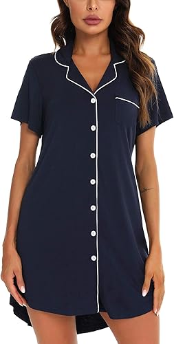 Samring Pajama Nightgown for Women - Comfortable Sleepwear Top