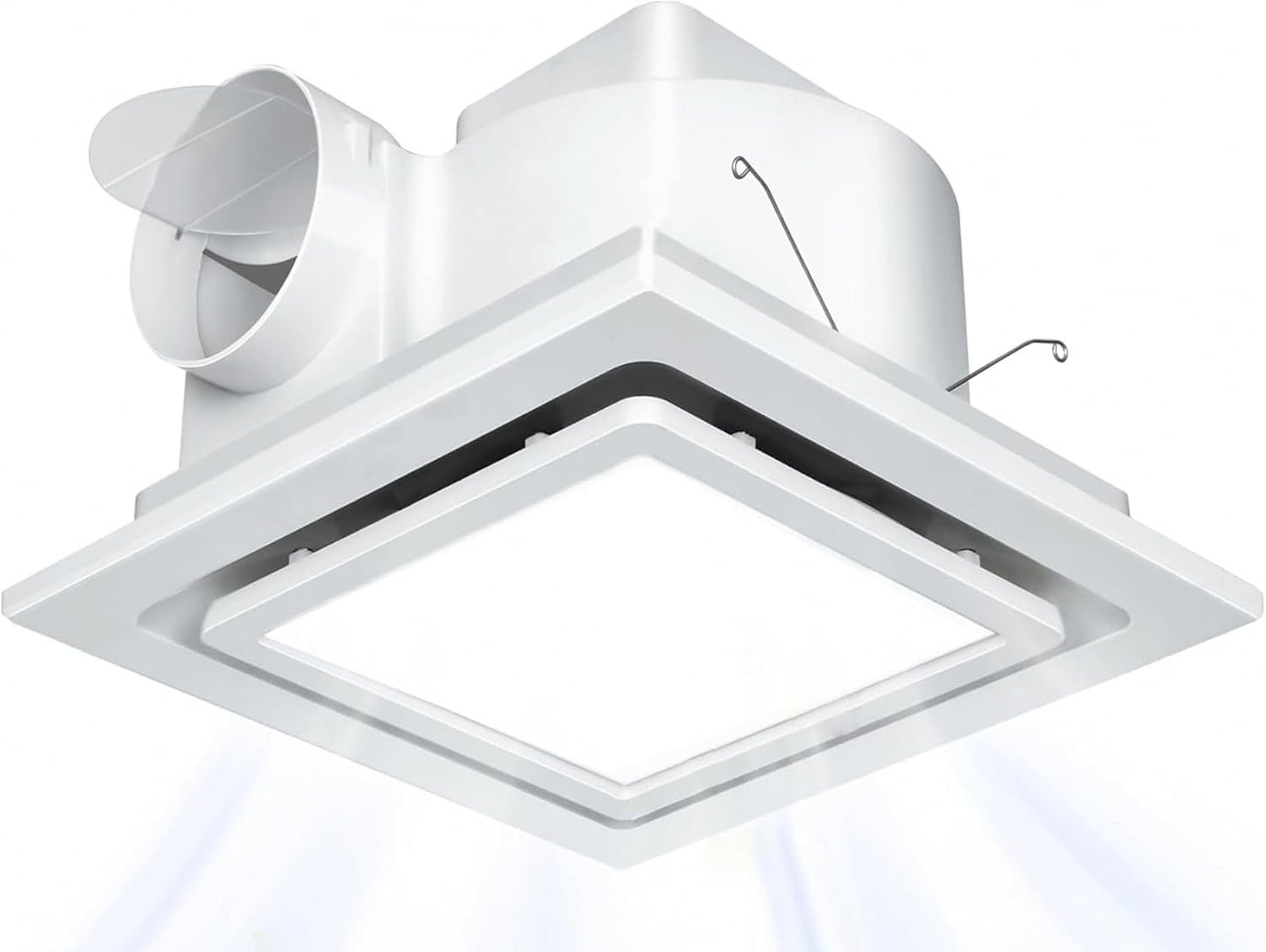 Nalle Ventilation Fans Bathroom Exhaust Fan with Light 9.6 in