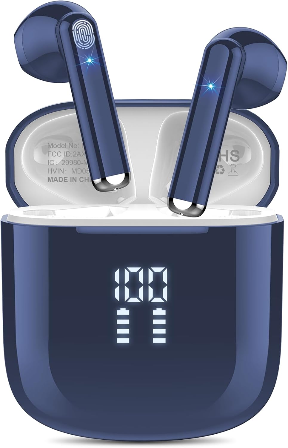 OYIB Wireless Earbuds: Clear Calls, 25H Stereo, Touch Control