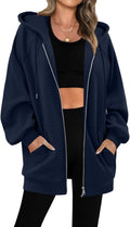 StunShow Women's Zip Up Hoodies Oversized Fleece Sweatshirt - Cozy one