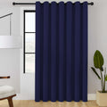 Room Divider Curtain 120 in Long Blackout Panel - Navy Blue Privacy