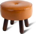 Small Foot Stool Ottoman Round Pouf Foot Rest - Compact Comfort