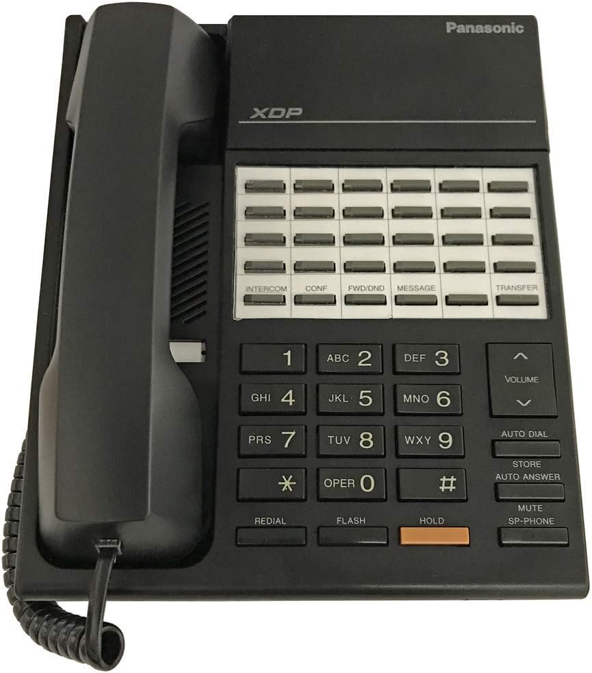 Panasonic KX-T7220 Black Phone - Refurbished Digital Hybrid