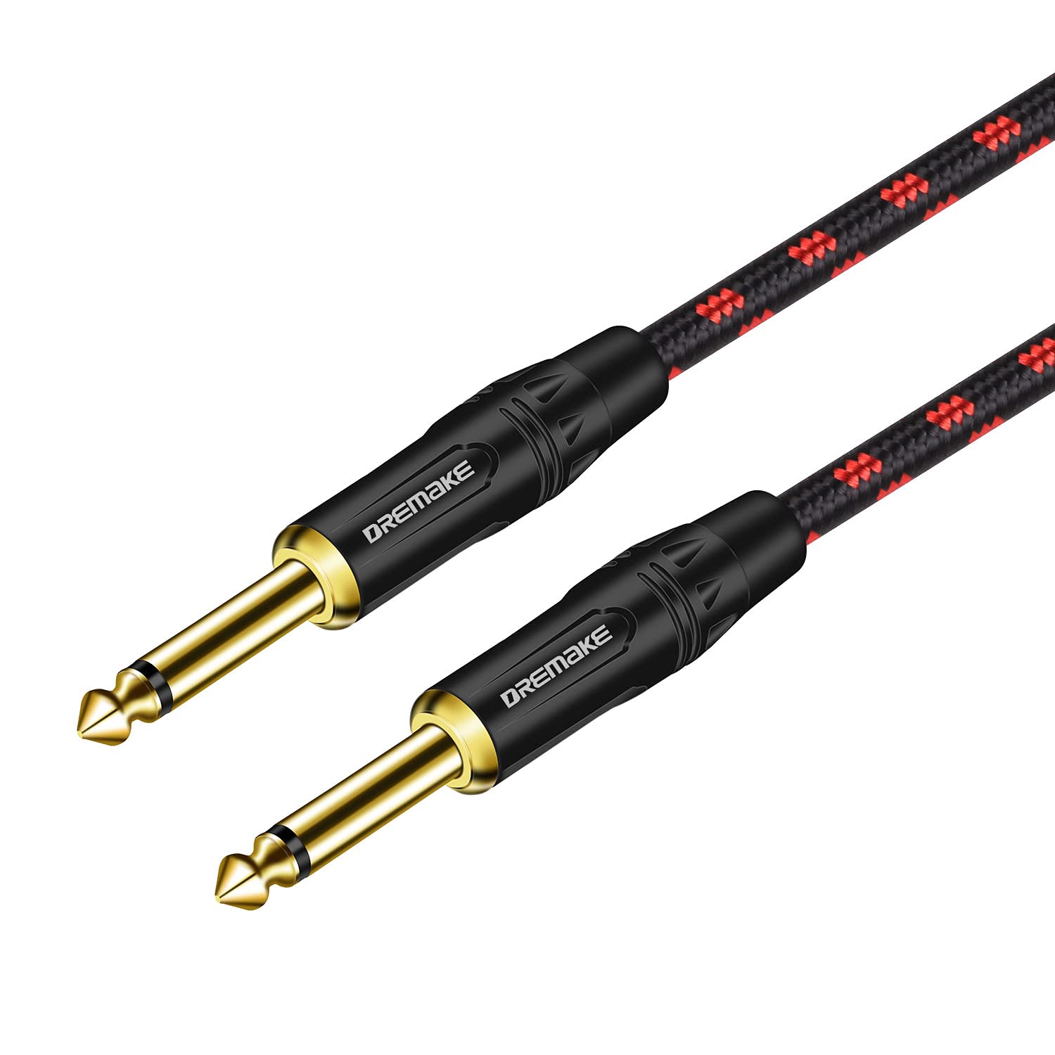 DREMAKE 6FT Guitar Cable - Crystal Clear Sound for Any Instrument!