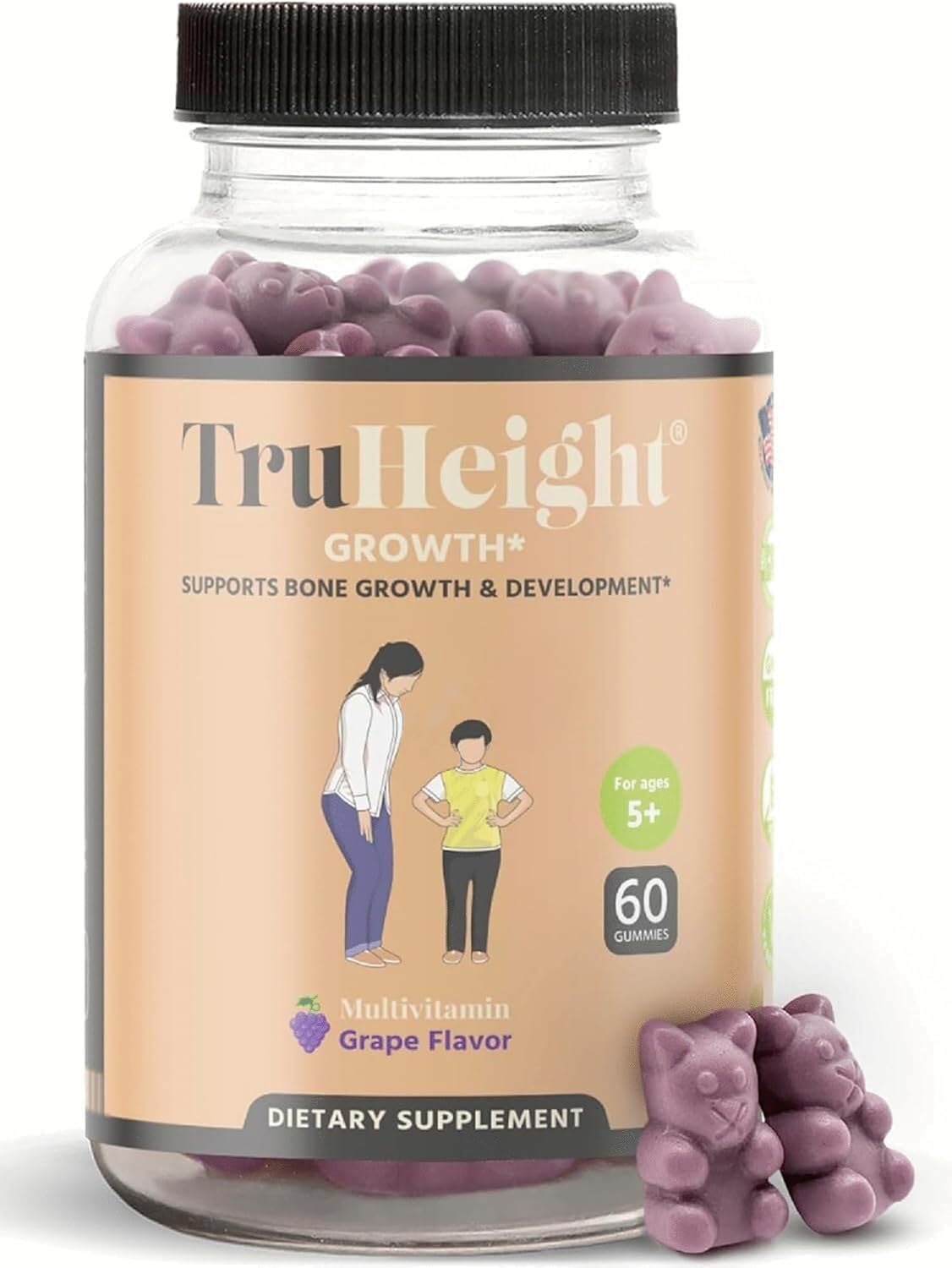 TruHeight Growth Gummies for Kids & Teens - Natural Growth Support