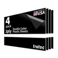 TroLase 12x24x1/32 Double Color Acrylic Sheet - Laser Ready