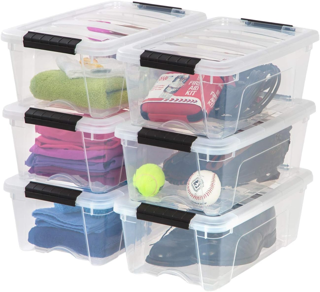 IRIS USA 13 QT Plastic Storage Box - Durable Organizing Solution