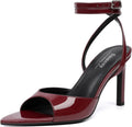Susanny Pointed Open Toe Strappy High Heels - Comfortable 3.54ft