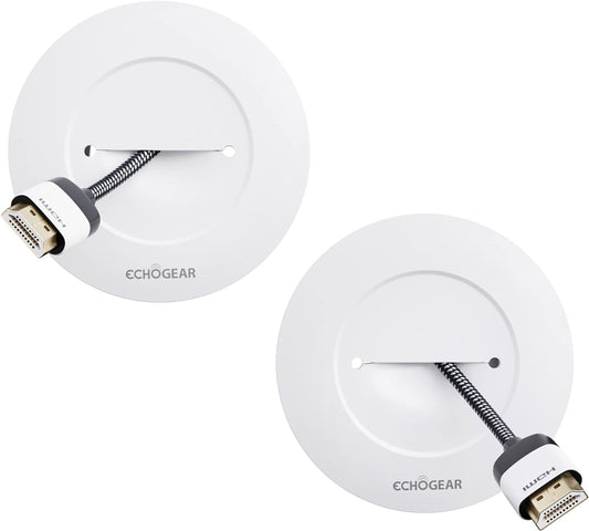 White TV Cord Hider Kit - Easy Install & Conceals Wires