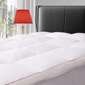 ELEMUSE Queen Size Extra Thick Goose Down Mattress Topper - Plush