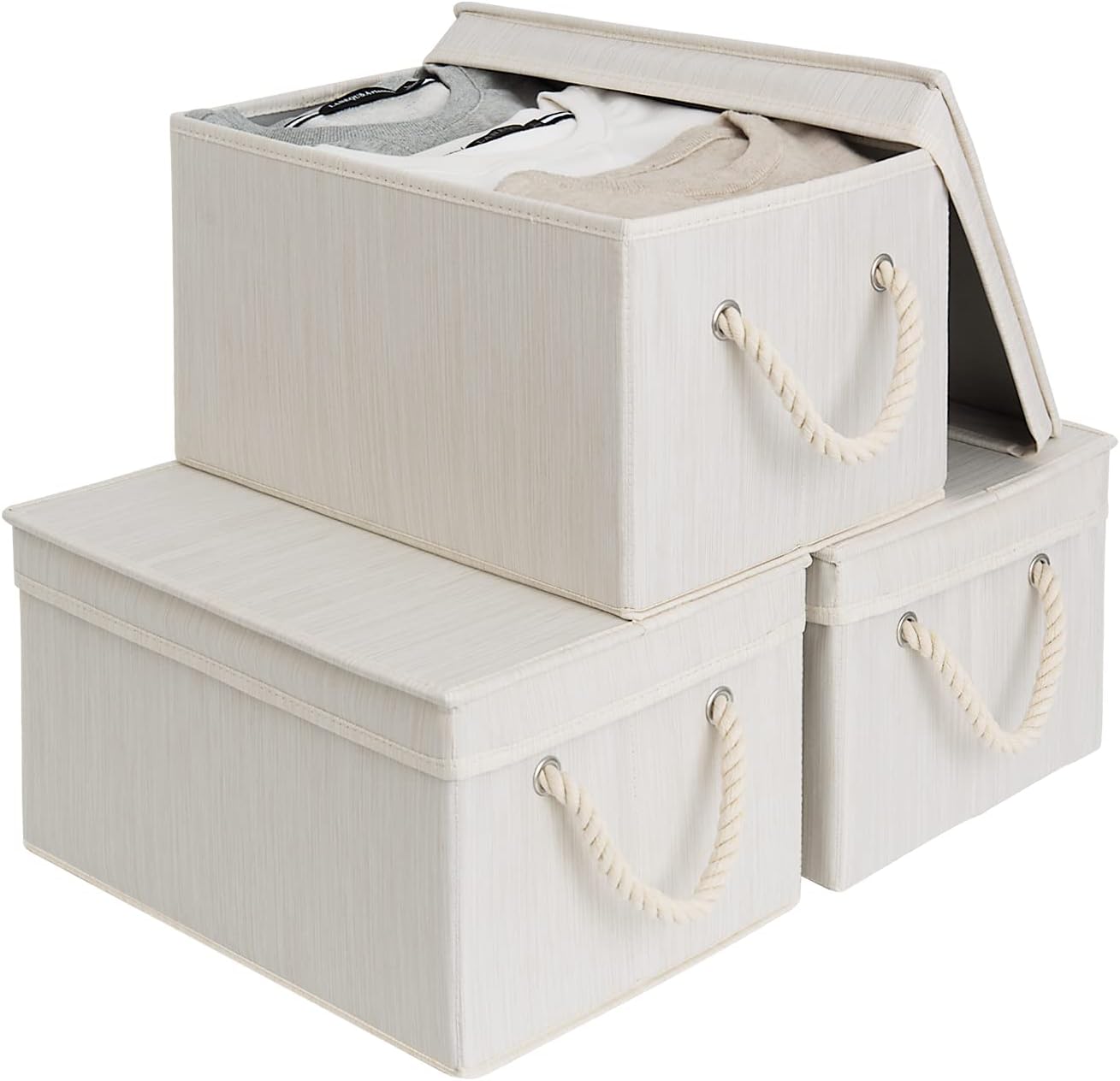 StorageWorks Storage Bins with Lids for Stylish Organization