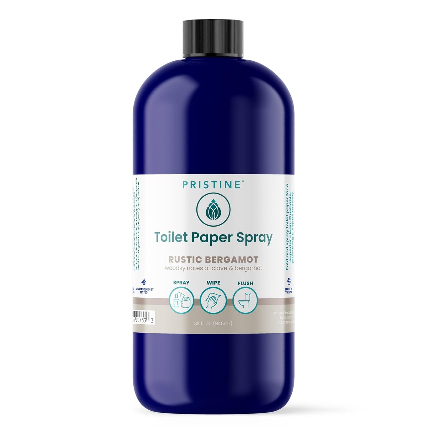 PRISTINE Toilet Paper Spray - Eco-Friendly Alternative to Wipes