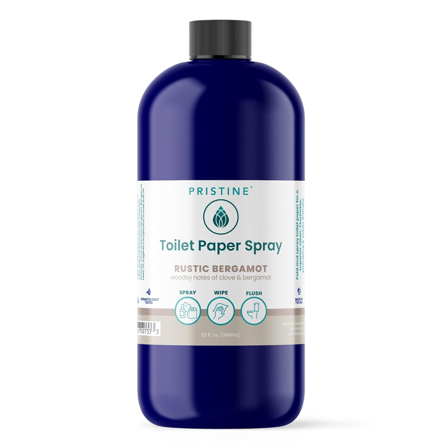 PRISTINE Toilet Paper Spray - Eco-Friendly Alternative to Wipes