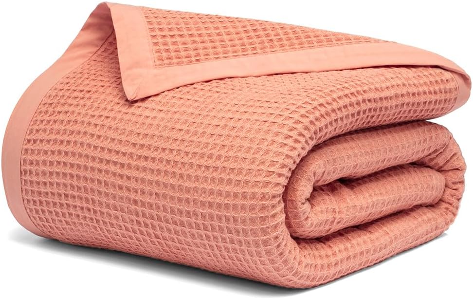 Salt Earth 100% Organic Cotton Throw Blanket for Cozy Comfort