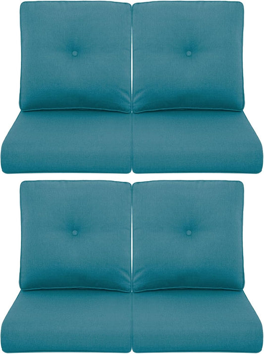 Patio Chair Cushions 4 Packs for Outdoor Glider Rocking Chairs
