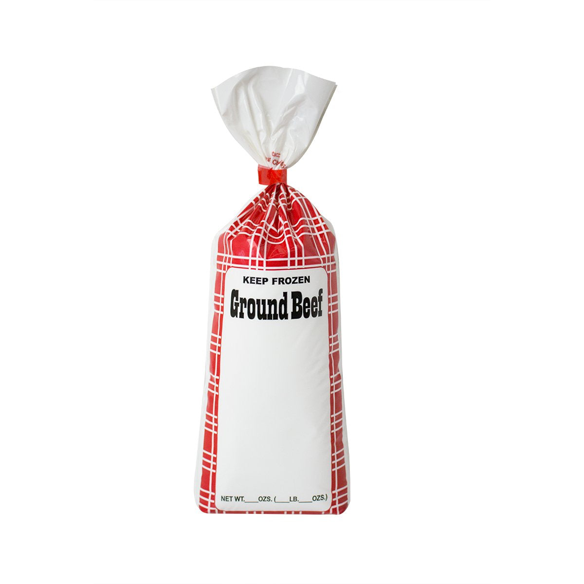 UltraSource Red Poly Meat Chub Bags for Safe Meat Storage