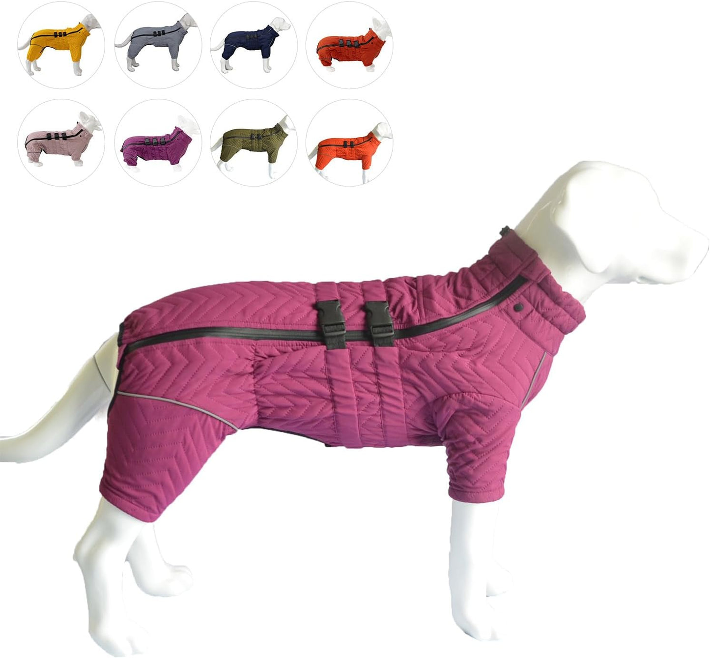 Warm Double Layers Dog Vest for All Sizes - Waterproof & Reflective