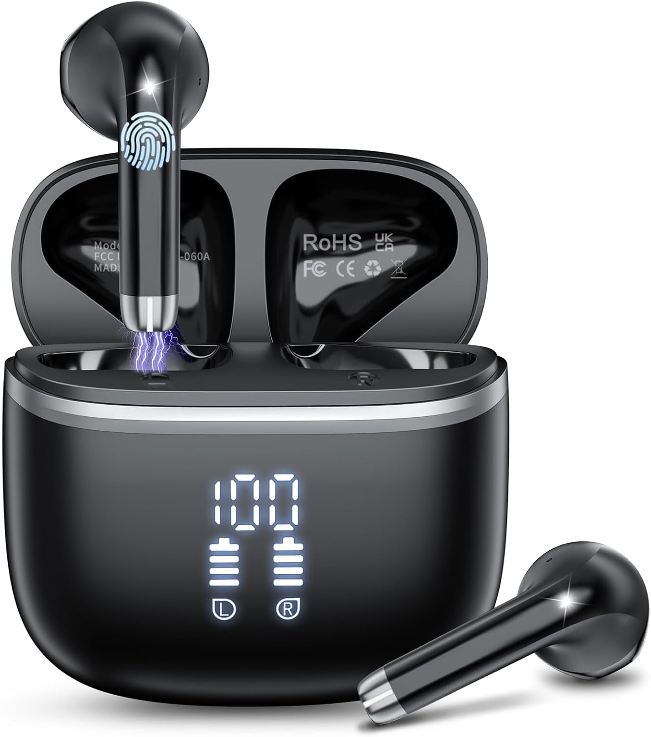 Wireless Earbuds with Bluetooth 5.4 and 48H Playtime for Sports
