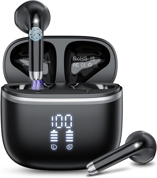 Wireless Earbuds with Bluetooth 5.4 and 48H Playtime for Sports