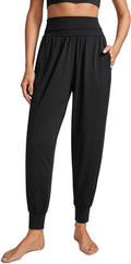 CRZ YOGA Fold Over Yoga Jogger for Women - Soft High Waist Joggers