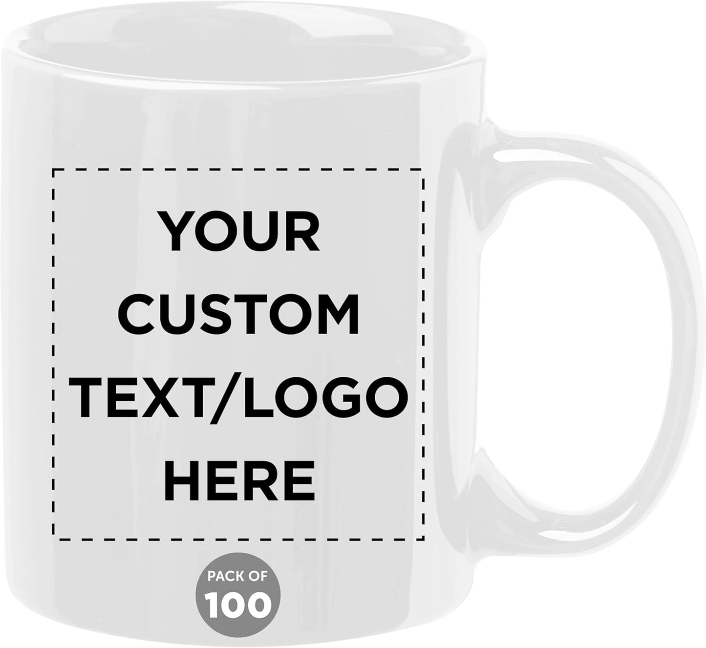 Personalized Ceramic Coffee Mugs - Set of 100