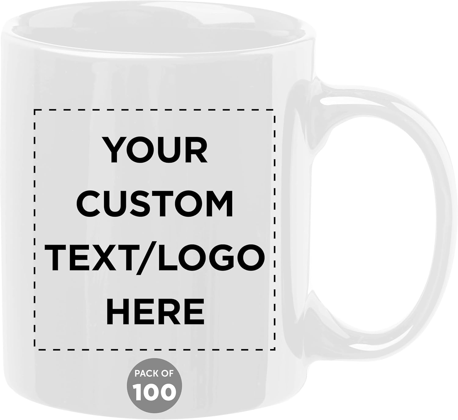Personalized Ceramic Coffee Mugs - Set of 100