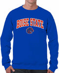 Campus Colors NCAA Adult Tackle Twill Crewneck Sweatshirt - Broncos