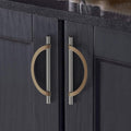Stylish 5 Inch Hole Centers Cabinet Pulls in Satin Nickel Finish
