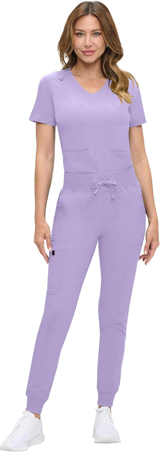 Natural Uniforms Womens Ultra-Soft Luxe Stretch Jogger Scrub Set