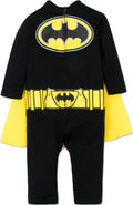 Justice League Batman Superman Baby Zip Up Costume Coverall