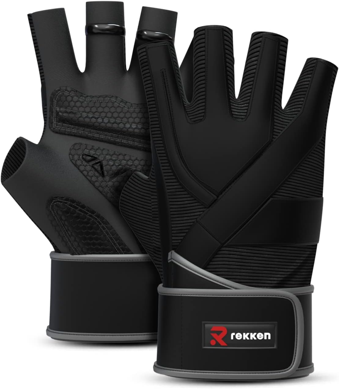 Durable REKKEN Gym Gloves for Strong Lifts