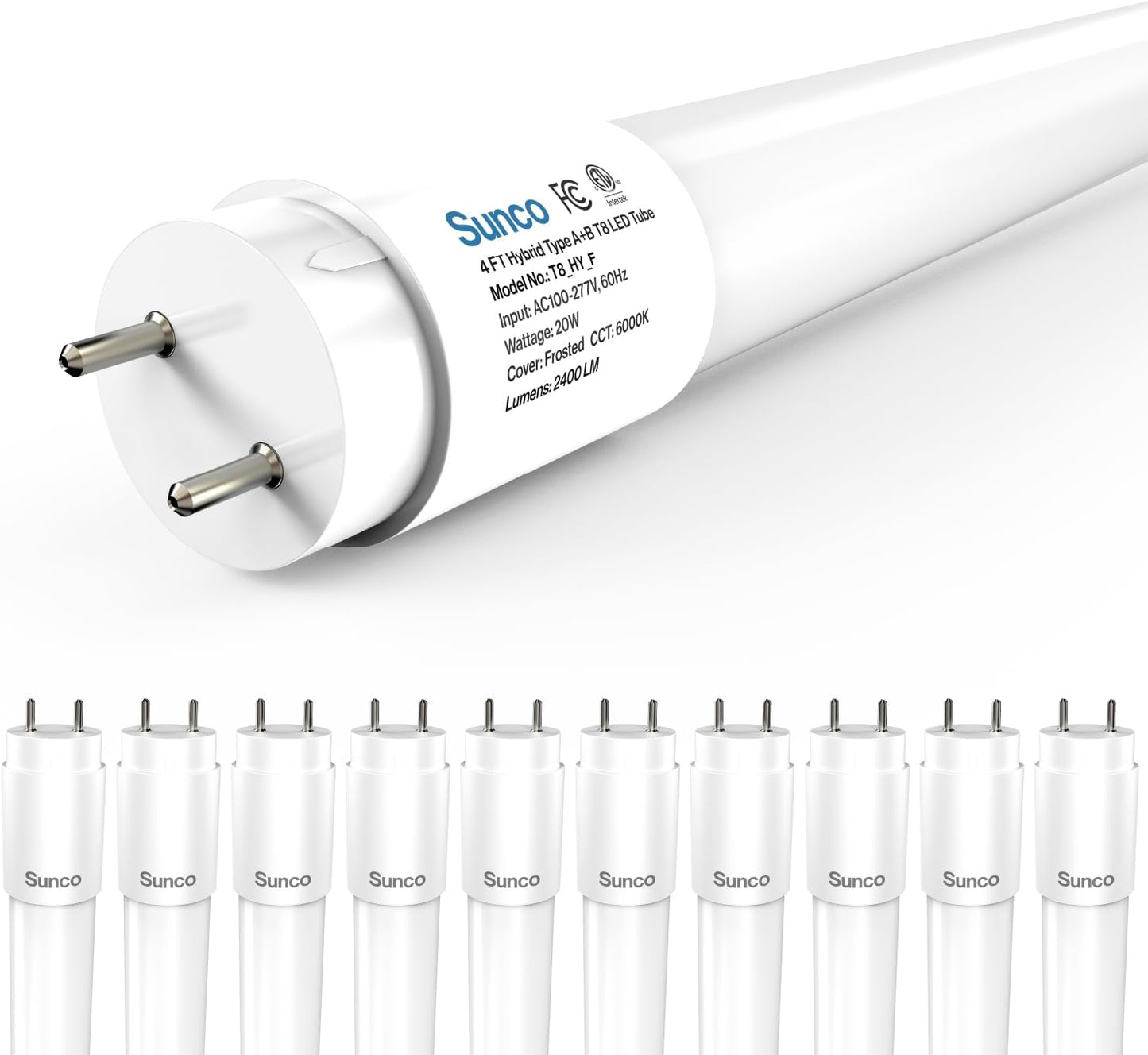 Brighten Your Space with 10 Pack T8 LED Bulbs 4 Foot Replacement