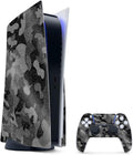 Glossy Glitter Gaming Skin for PS5 Bundle - Black Camo