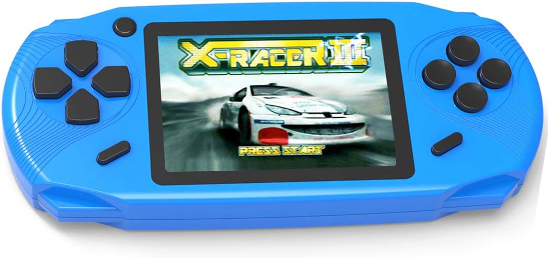 100 HD Classic Games Handheld | 3.0'' Screen | USB Rechargeable | Blue
