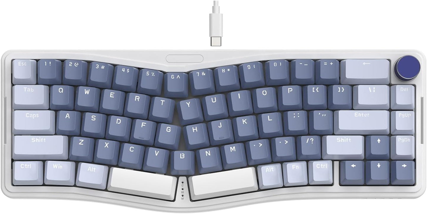 65% Alice Layout Mechanical Keyboard - RGB Backlit Pre-lubed Linear Red Switch