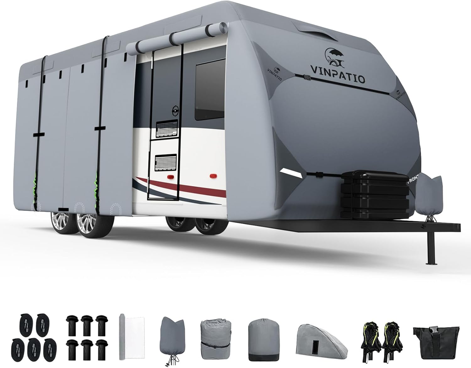 Heavy Duty RV Cover for 22ft-24ft Trailers - 7 Layers Protection
