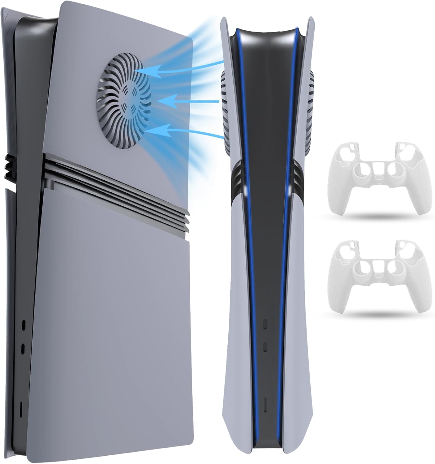 PEYANZ Faceplate for PS5 Pro with Extra Controller Covers