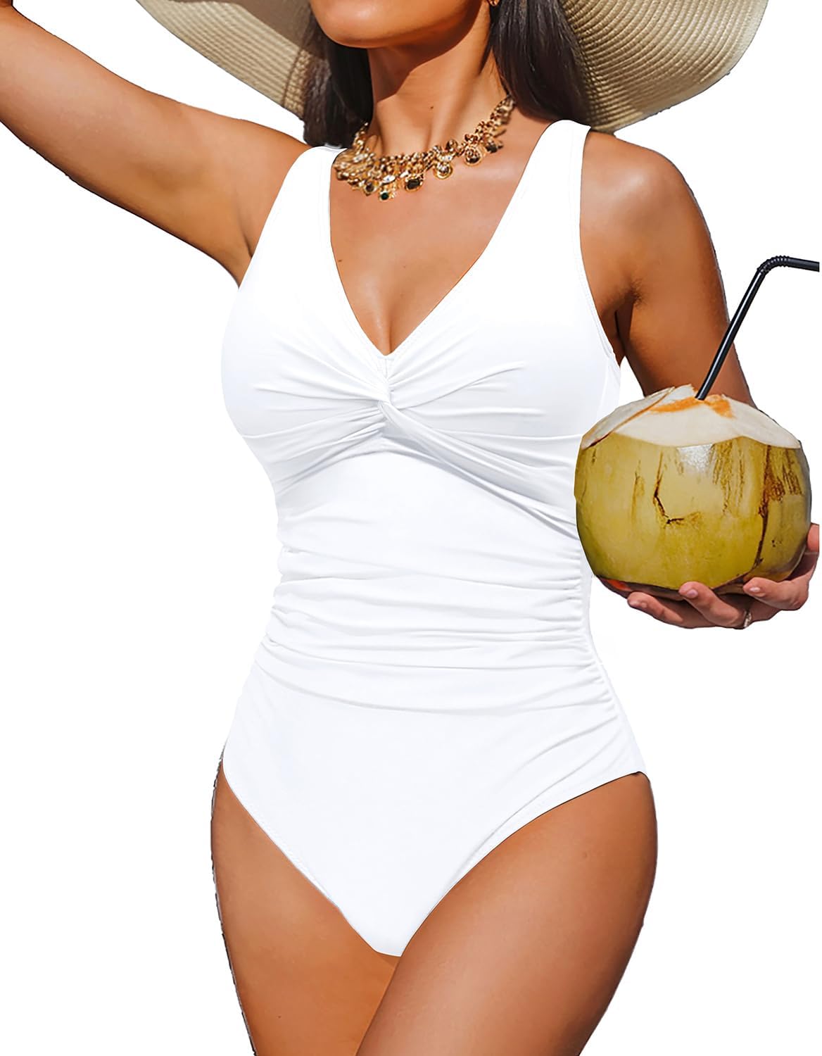Holipick Women Tummy Control One Piece Swimsuit for All Sizes
