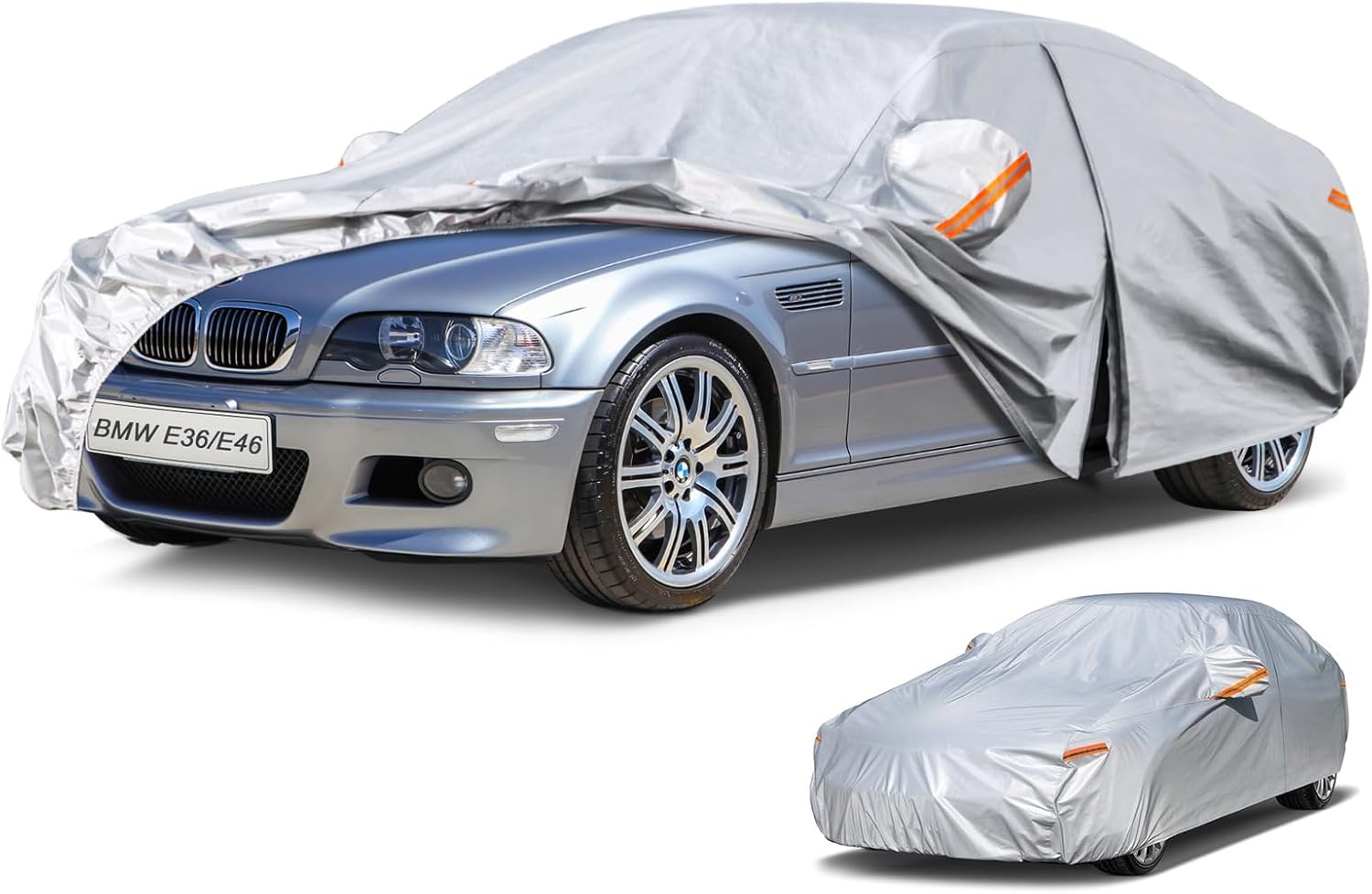 Kayme 6 Layers Car Cover for All Weather Protection Up to 177 in