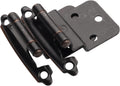 3/8ft Inset Cabinet Hinges Bronze - Self Closing Oil Rubbed Set