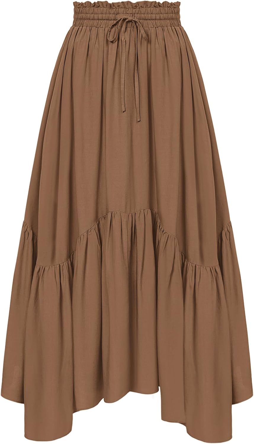 Scarlet Darkness Maxi Skirts for Women High Waist Renaissance