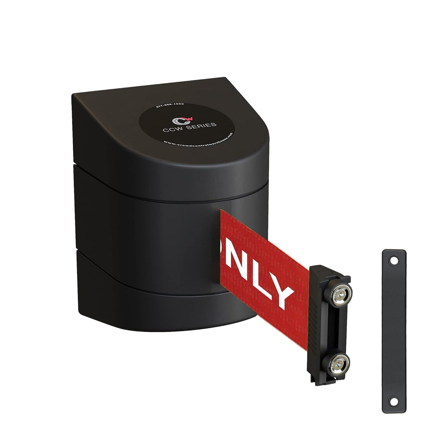 CCW Series WMB-230 Magnetic Wall Mount Retractable Belt Barrier