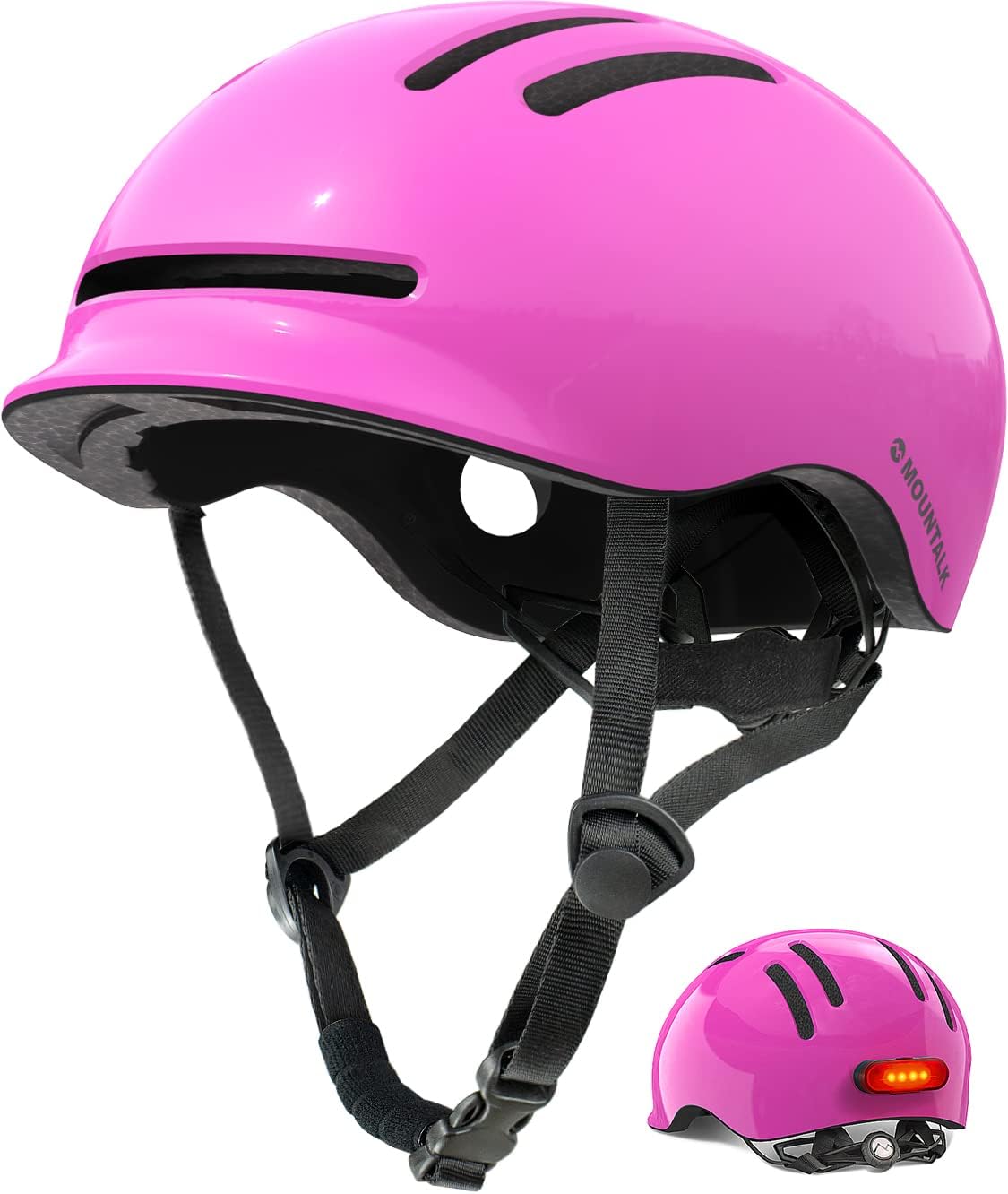 MOUNTALK Bike Helmets for Adults and Kids with Magnetic Light