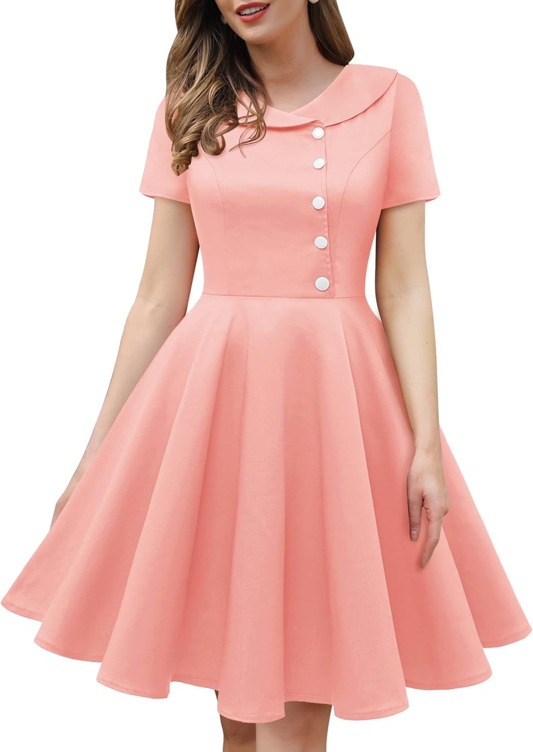Vintage Audrey Hepburn Style Cocktail Swing Dresses for Women